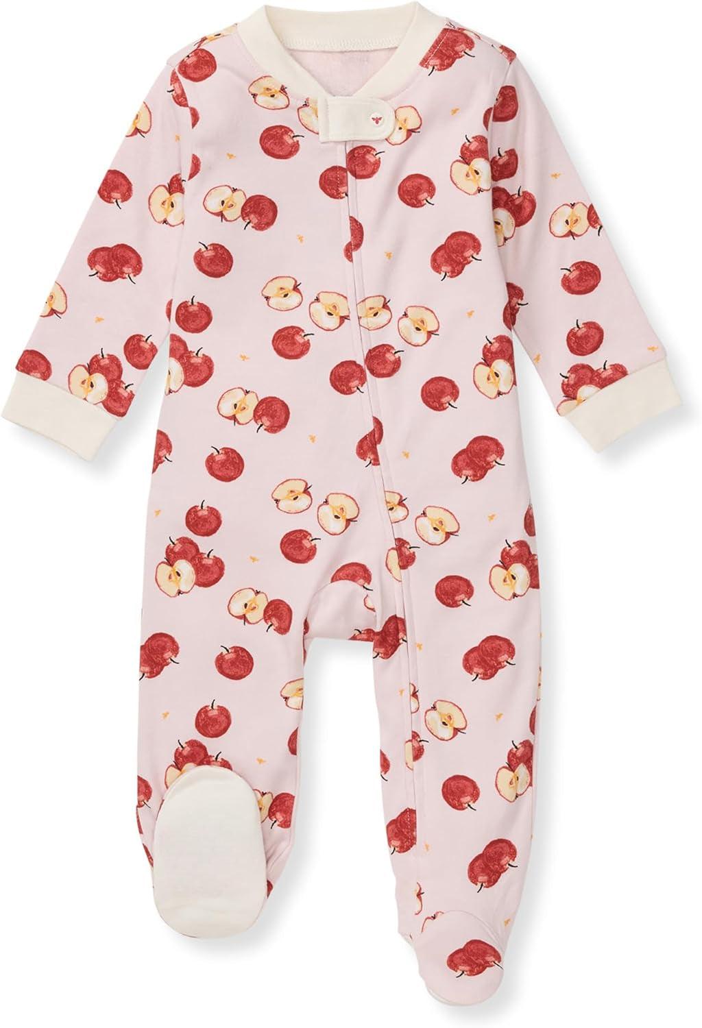 Loose Fit Baby Pajamas – Organic Cotton One-Piece with Zipper-Diaper Reusable