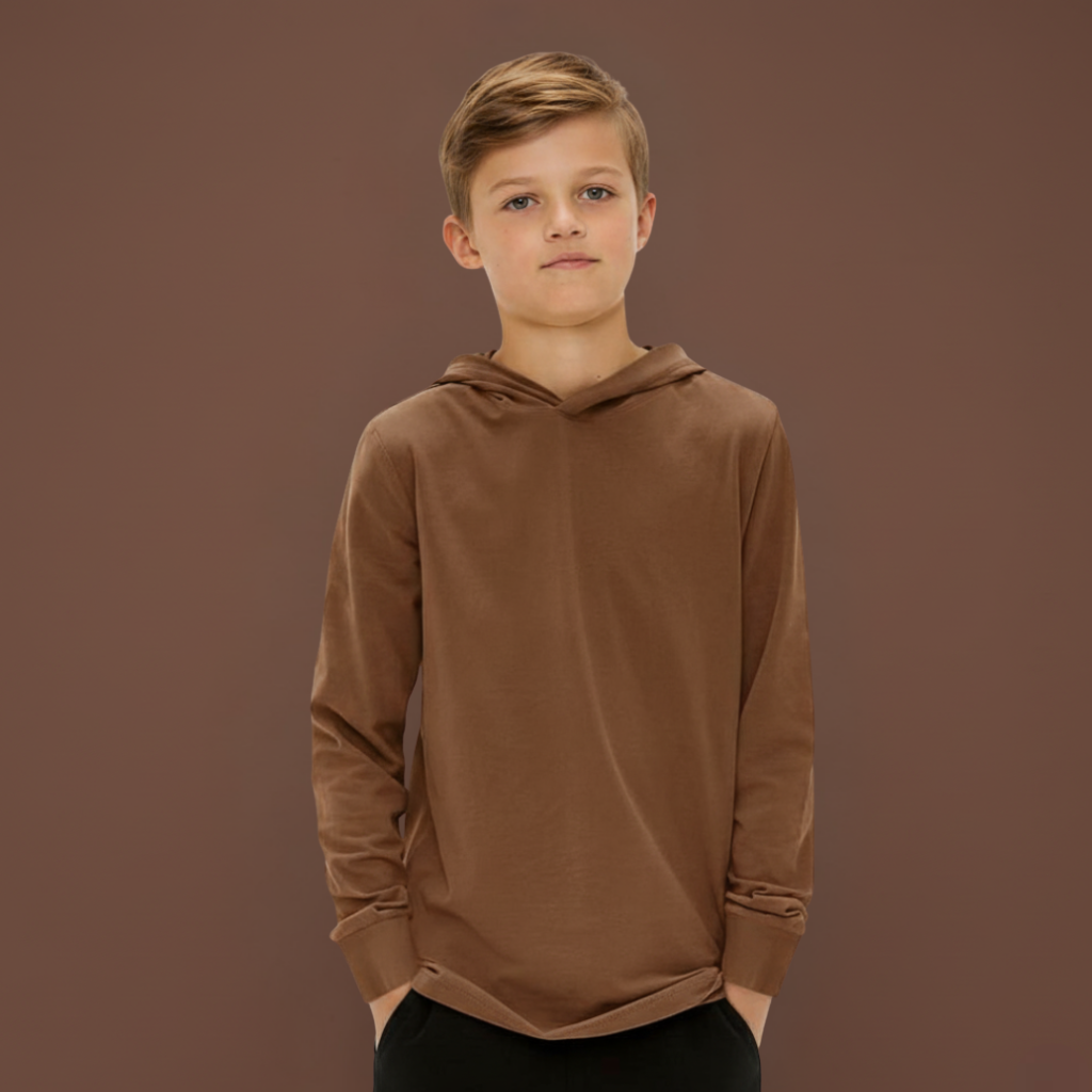 Boys Long Sleeve Hooded Sweatshirt