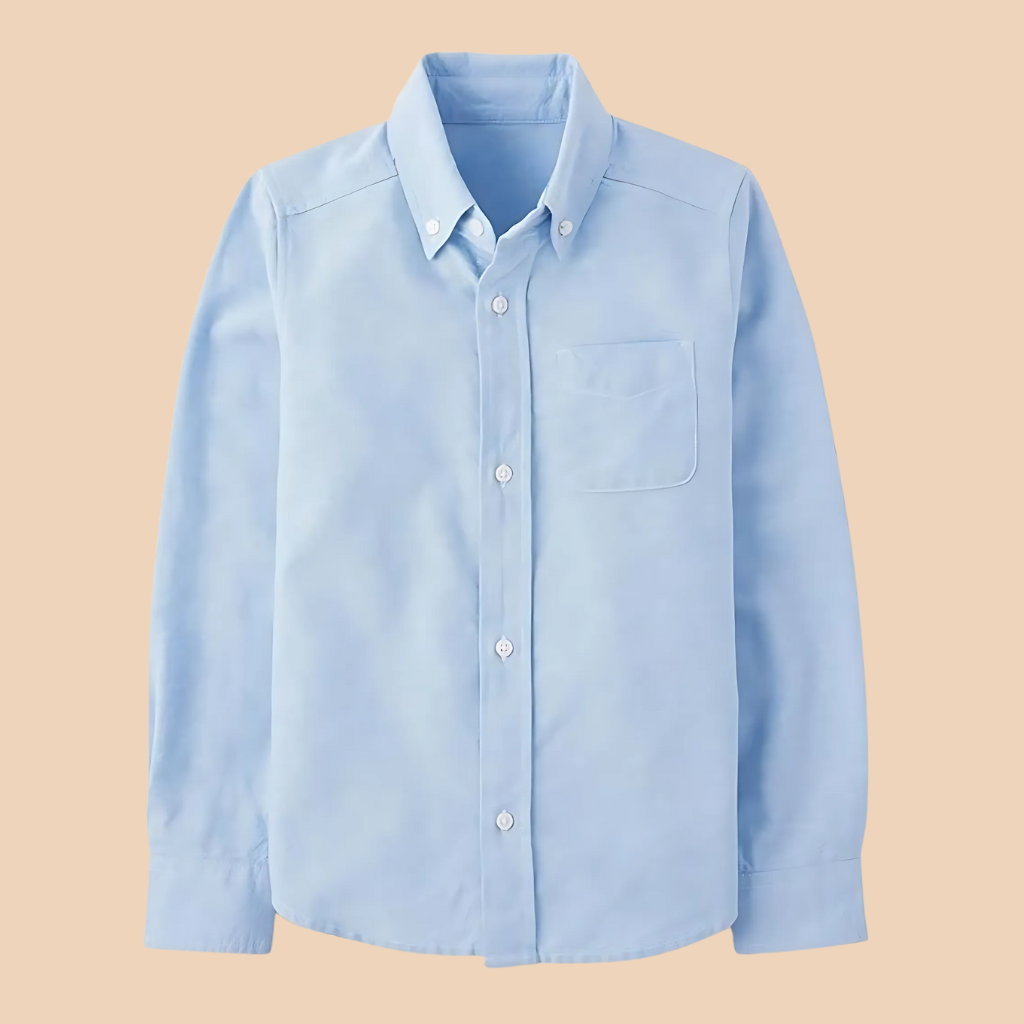 Boys Long Sleeve Oxford Button Down Shirt