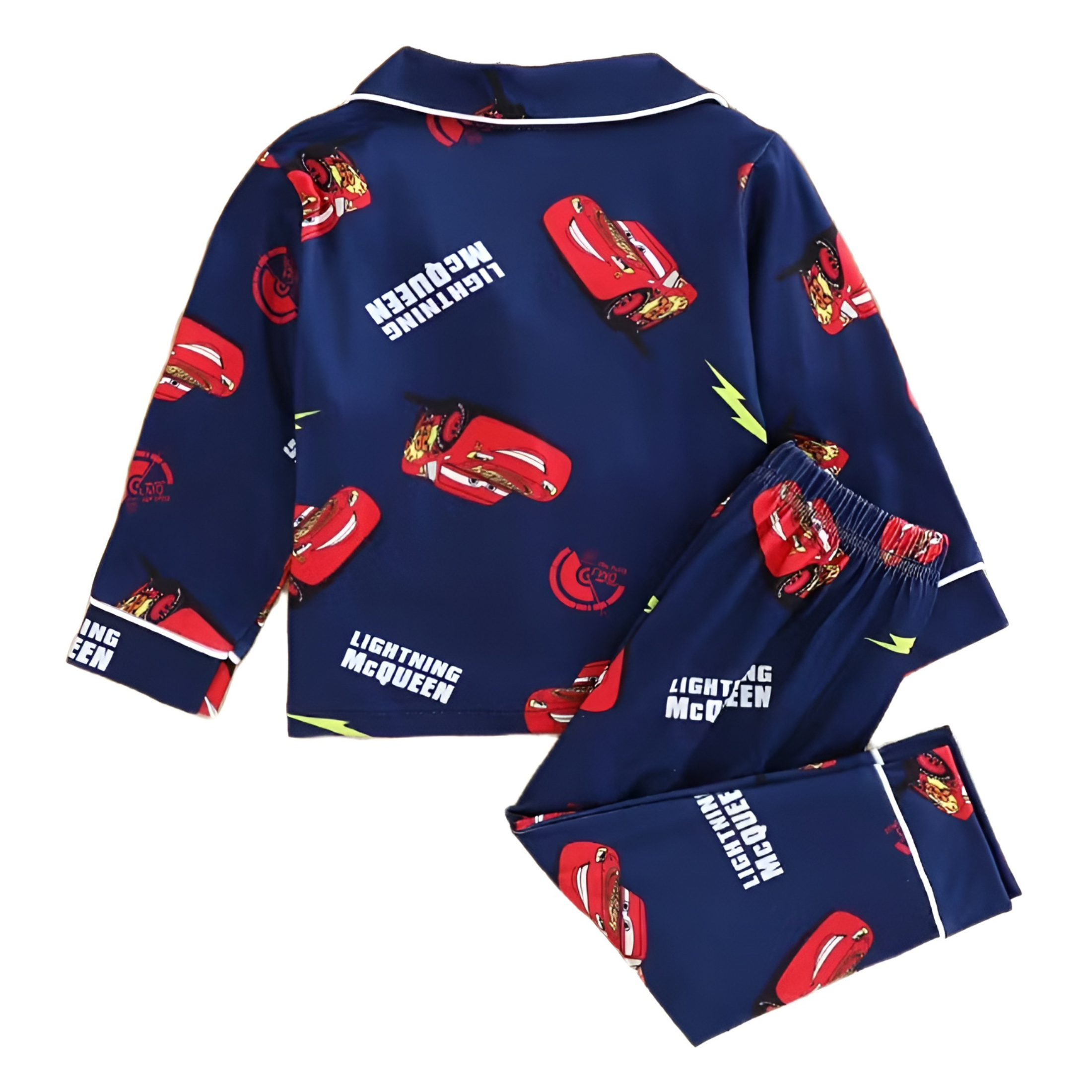Lightning McQueen Print Pajama Set For Boys
