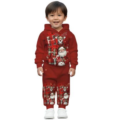 Toddler Printed Hoodie Pants Set