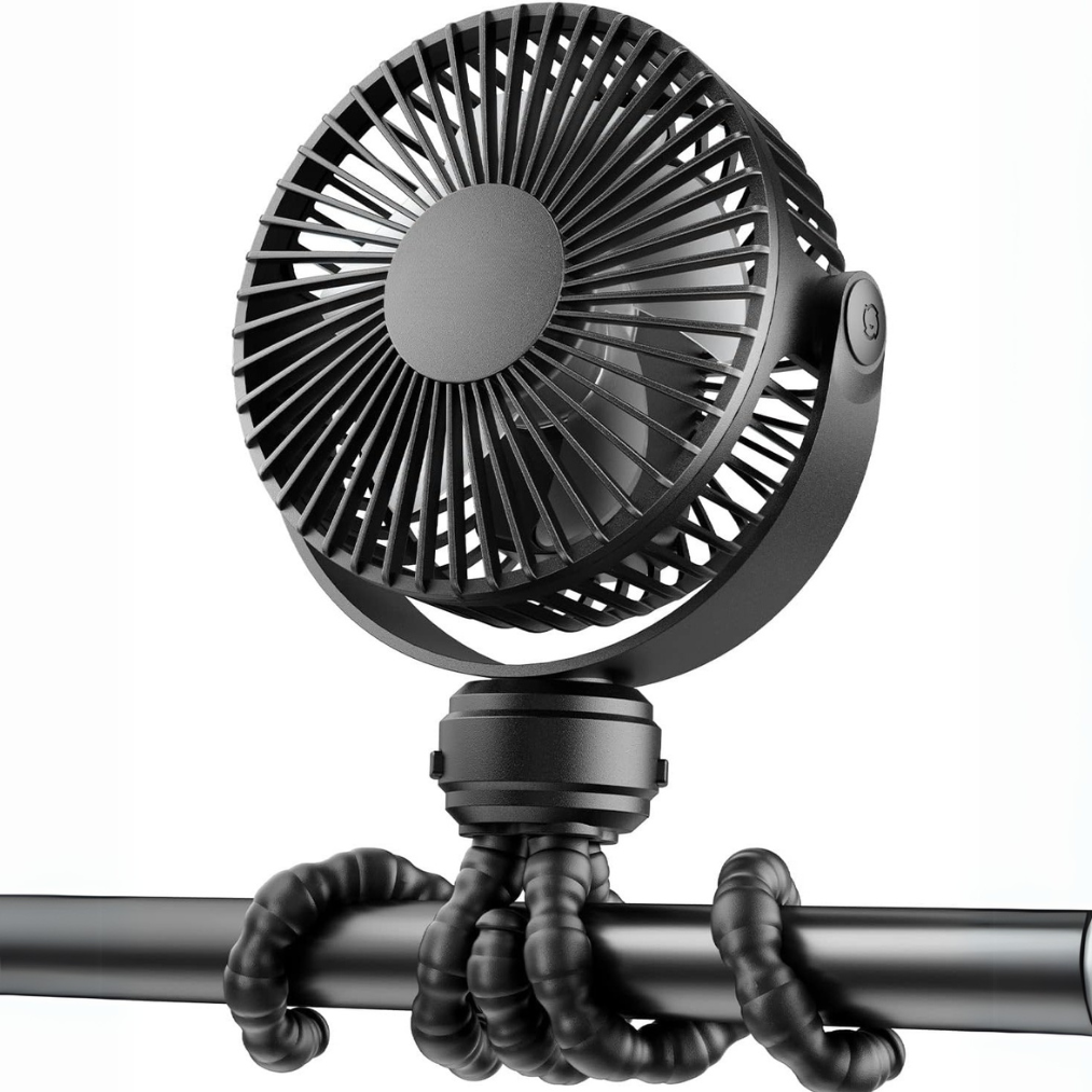 Mini USB Stroller Fan With Adjustable Tripod-Diaper Reusable