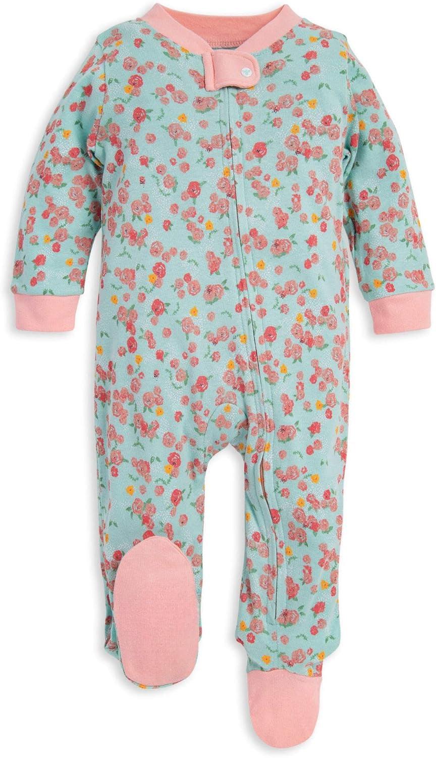 Loose Fit Baby Pajamas – Organic Cotton One-Piece with Zipper-Diaper Reusable