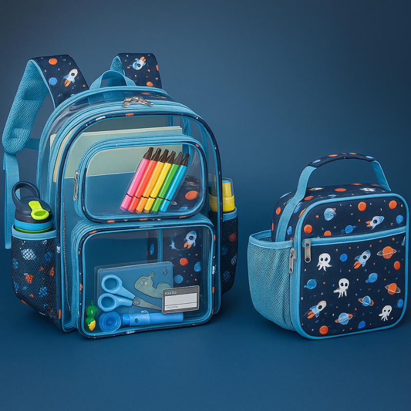Kids Backpack and Lunch Bag Set