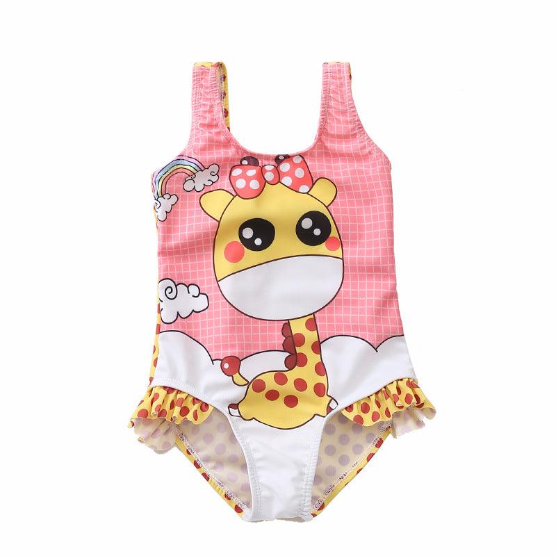 Girl Swimwear One-piece-Diaper Reusable