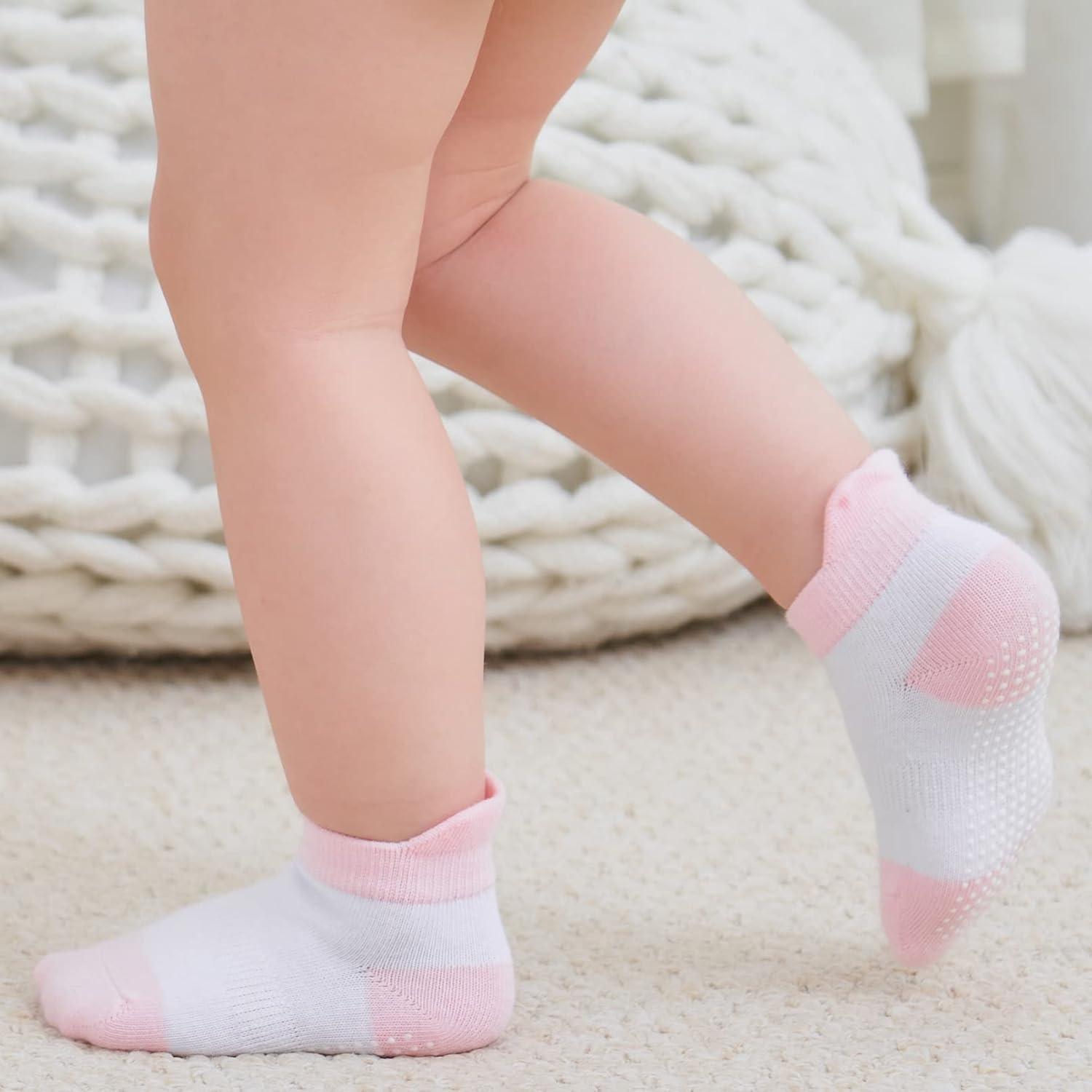 12 Pieces Non Skid Socks Sets-Diaper Reusable