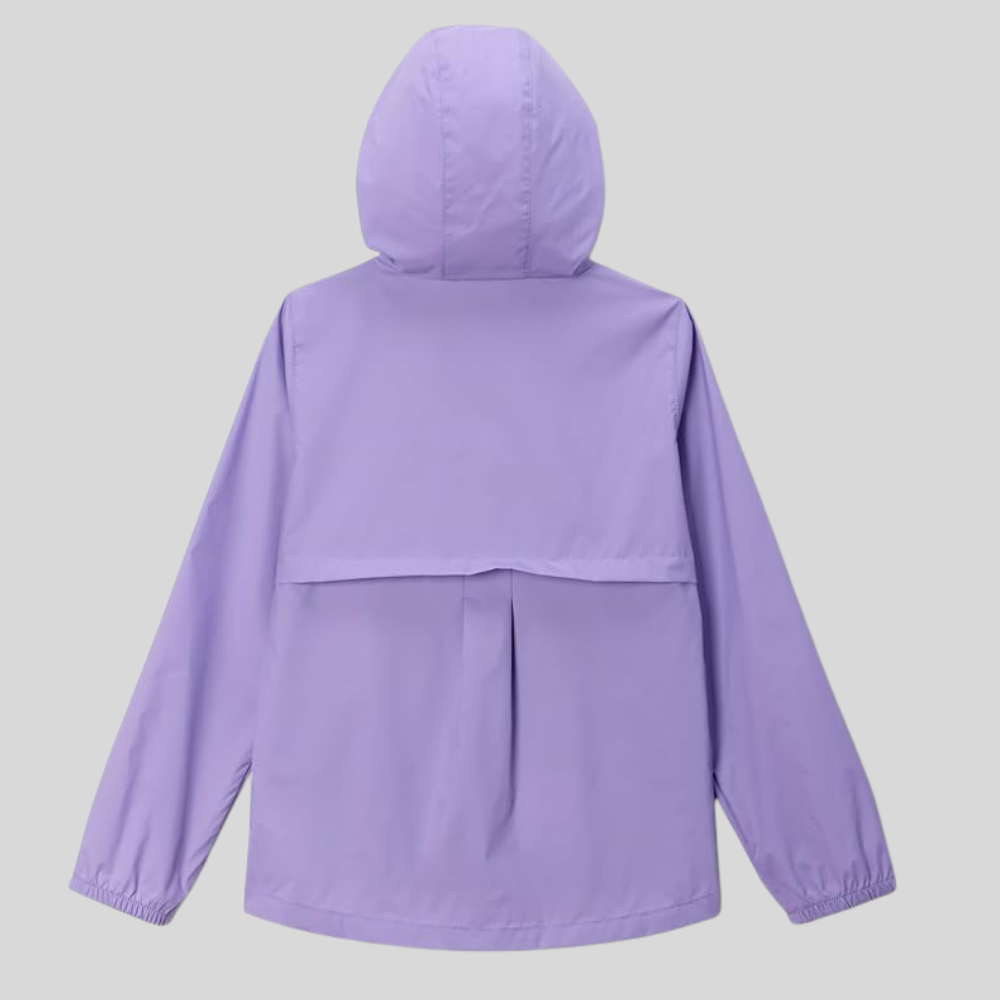 Girls Waterproof Hooded Rain Jacket Lightweight Nylon Coat