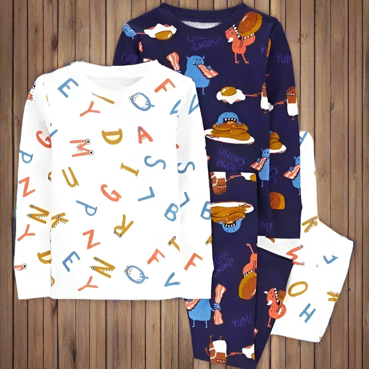 4 Piece Snug Pajama Set Comfy And Fun For Every Bedtime-Diaper Reusable