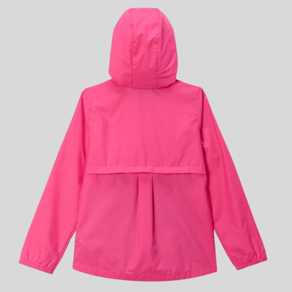 Girls Waterproof Hooded Rain Jacket Lightweight Nylon Coat