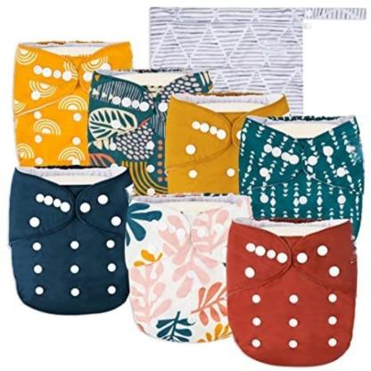 Baby Cloth Pocket Diapers-Diaper Reusable