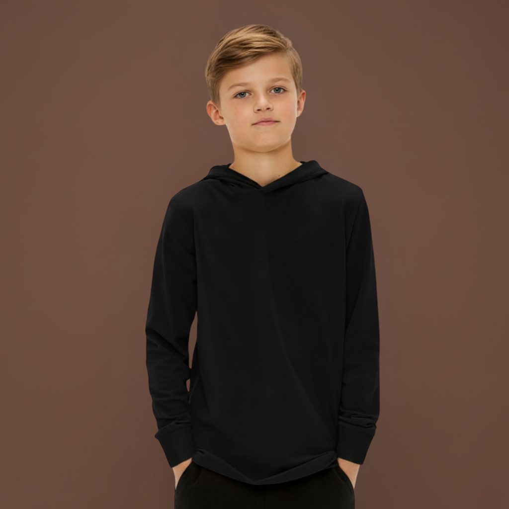 Boys Long Sleeve Hooded Sweatshirt