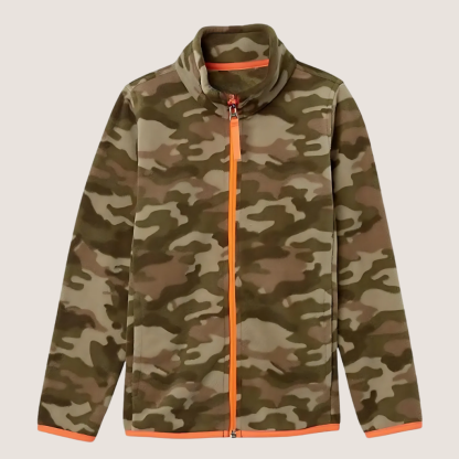 Toddlers Polar Fleece Full Zip Mock Jacket