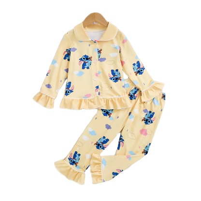 Long Sleeve Casual Pajama Set for Girls