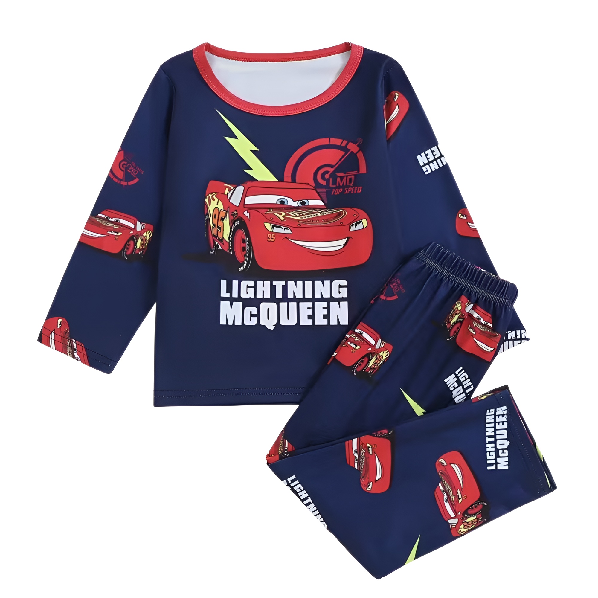Kids Animated Racing Theme Pajama Outfit