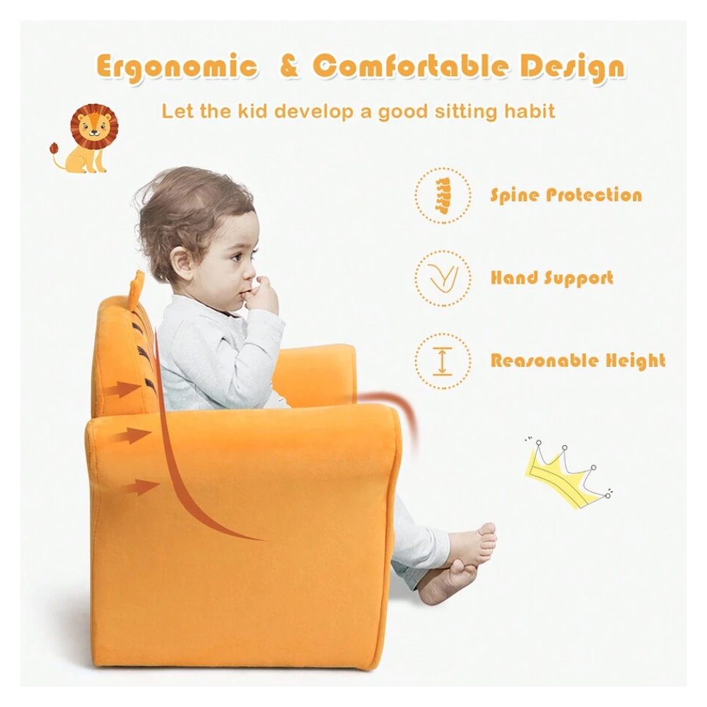 Kids Cat Astronaut Lion Synthetic Fake Animal Elephant Sofa Armrest