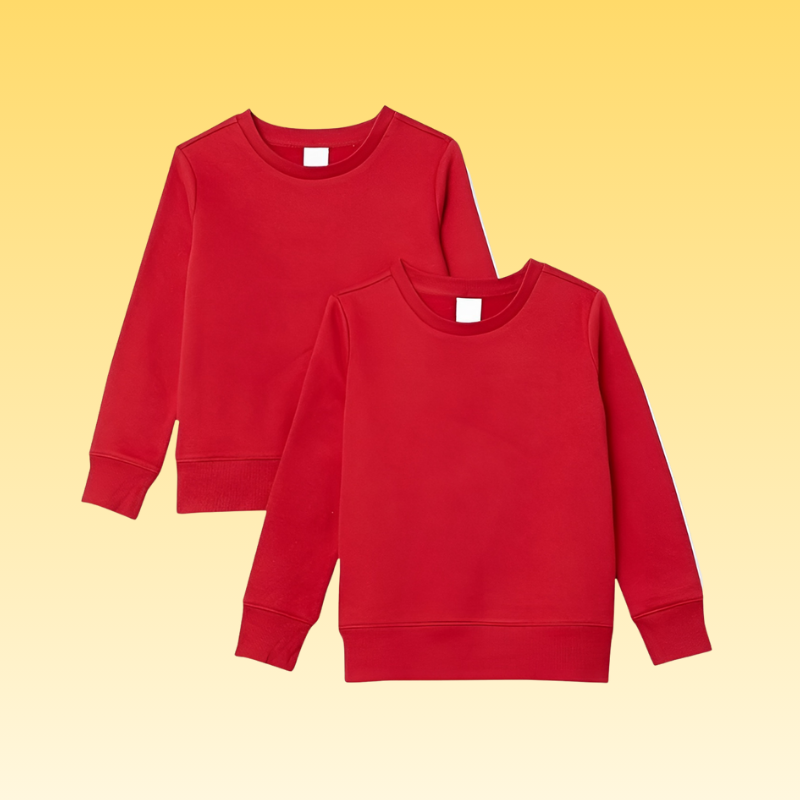 Pack of 2 Girls and Toddlers Fleece Crewneck Pullover Sweatshirts