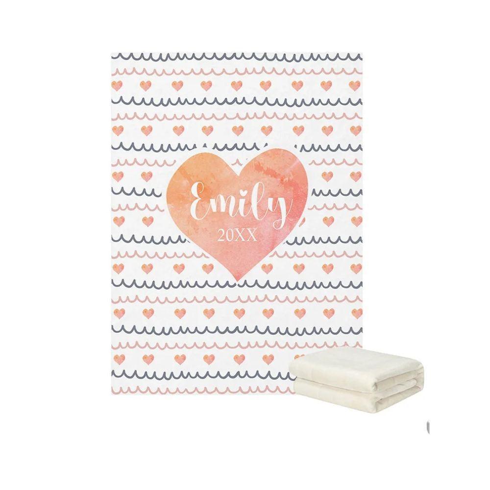 Custom Name Watercolor Bedding-Diaper Reusable