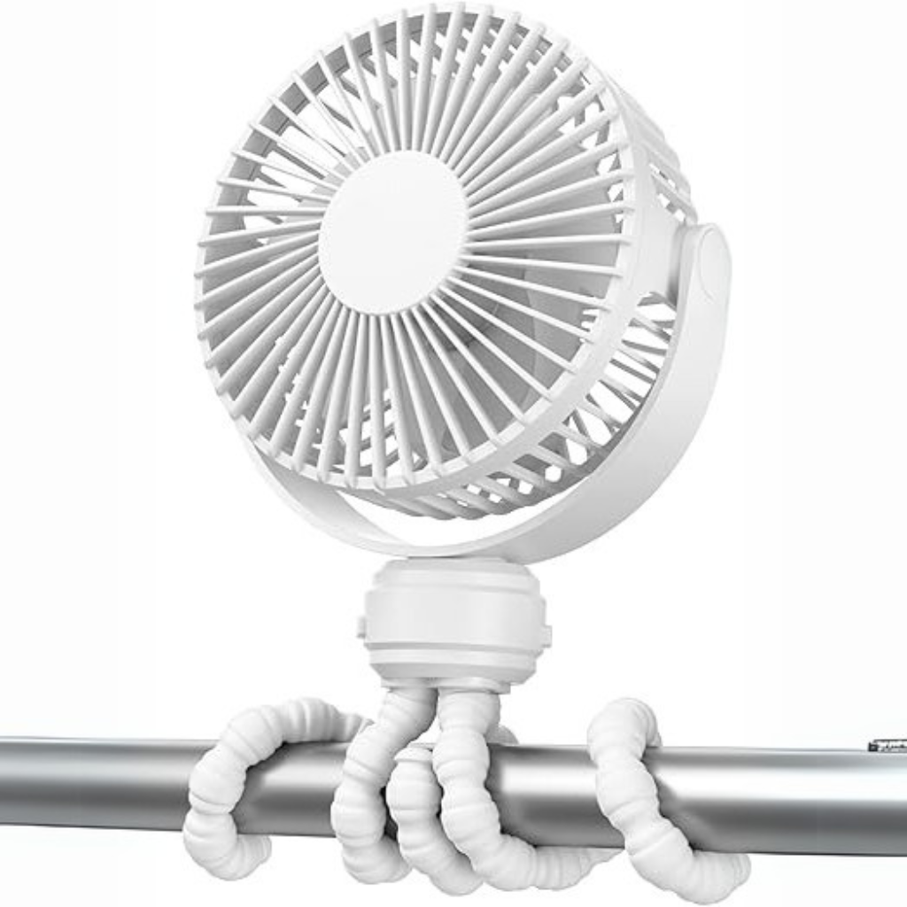 Mini USB Stroller Fan With Adjustable Tripod-Diaper Reusable