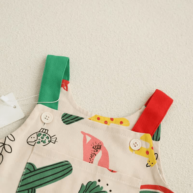 Baby Cotton Animal Overalls-Diaper Reusable