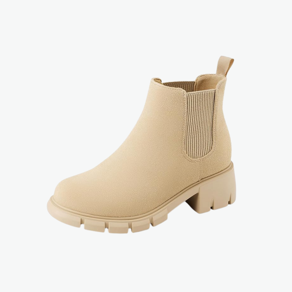 Girls Chelsea Boots With Comfortable Lug Sole