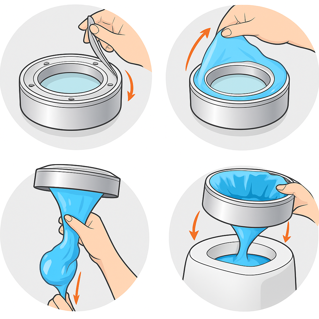 3 Pack Refill Rings For Diaper Pail With Clean Laundry Odor-Diaper Reusable