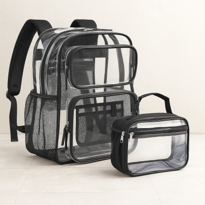 Clear PVC Backpack for School