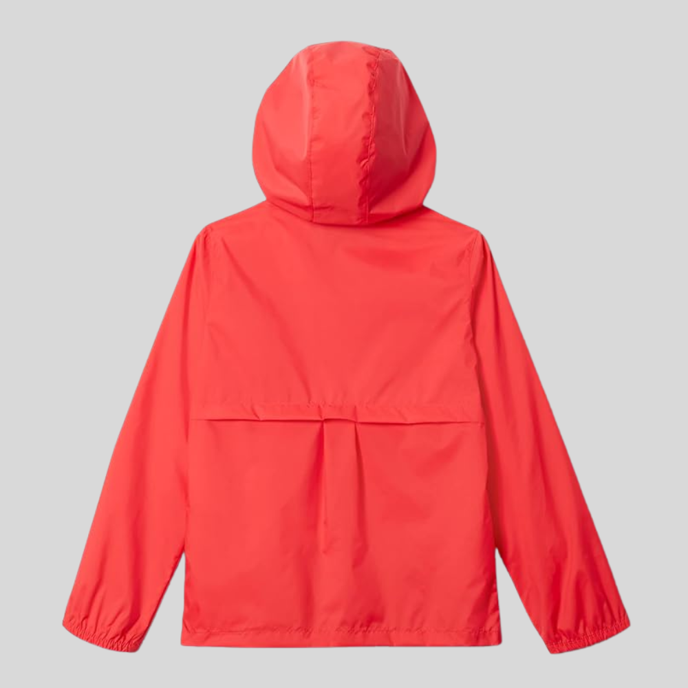 Girls Waterproof Hooded Rain Jacket Lightweight Nylon Coat