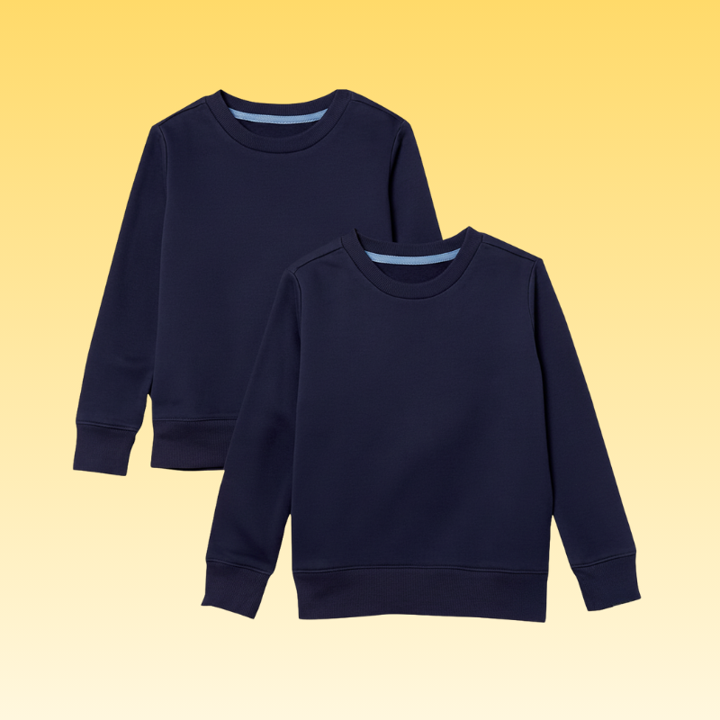 Pack of 2 Girls and Toddlers Fleece Crewneck Pullover Sweatshirts