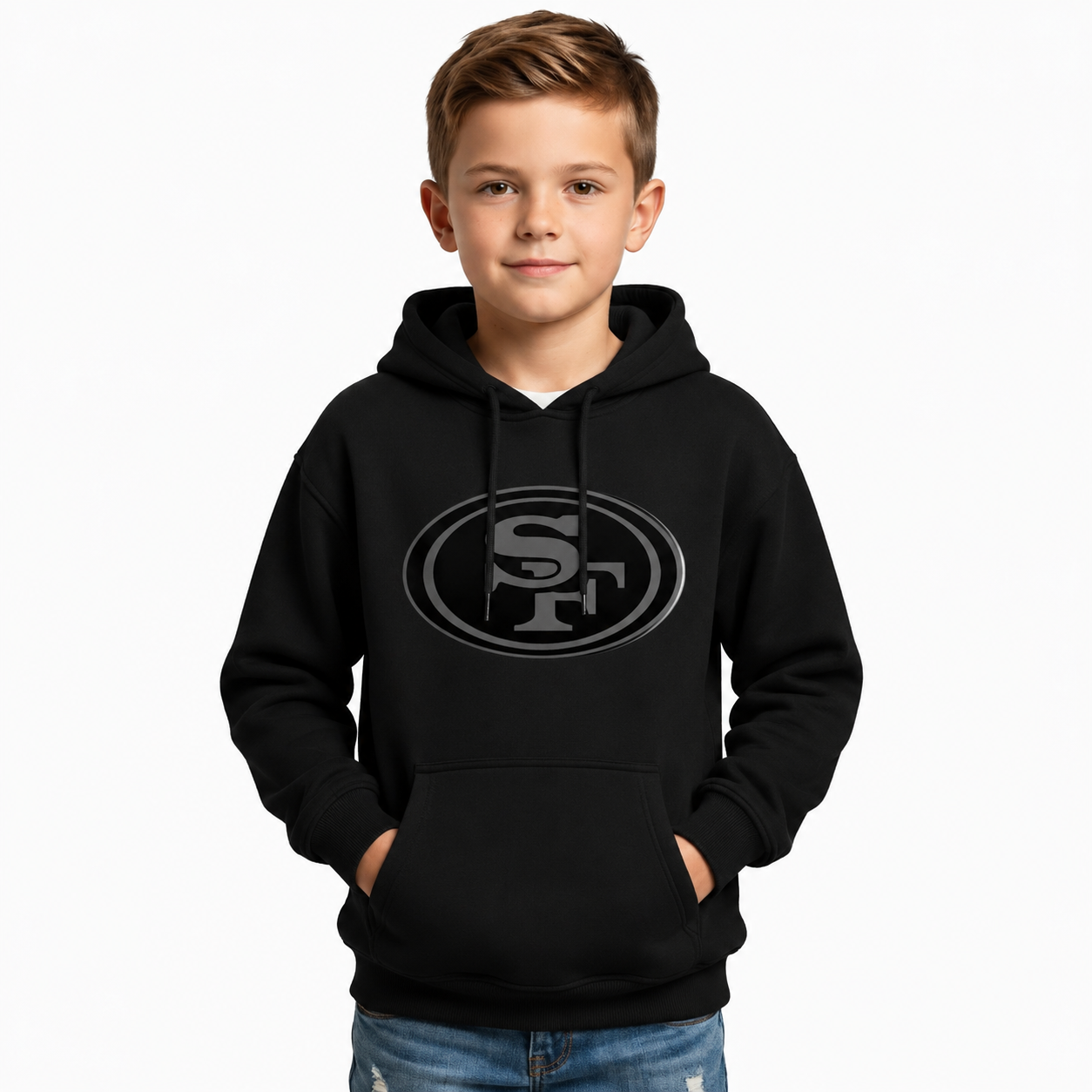 Classic San Francisco 49ers Themed Hoodie For Kids