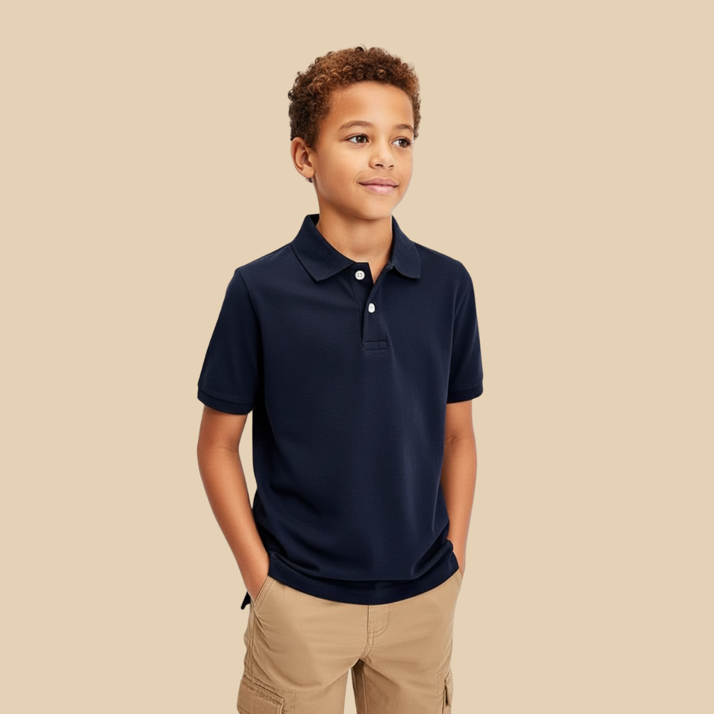 Pack Of 6 Boys Multipack Short Sleeve Pique Polo T Shirts