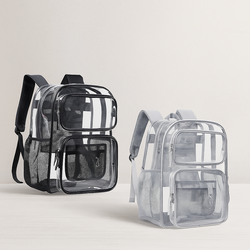 17 inch Large Heavy Duty Clear Bookbag