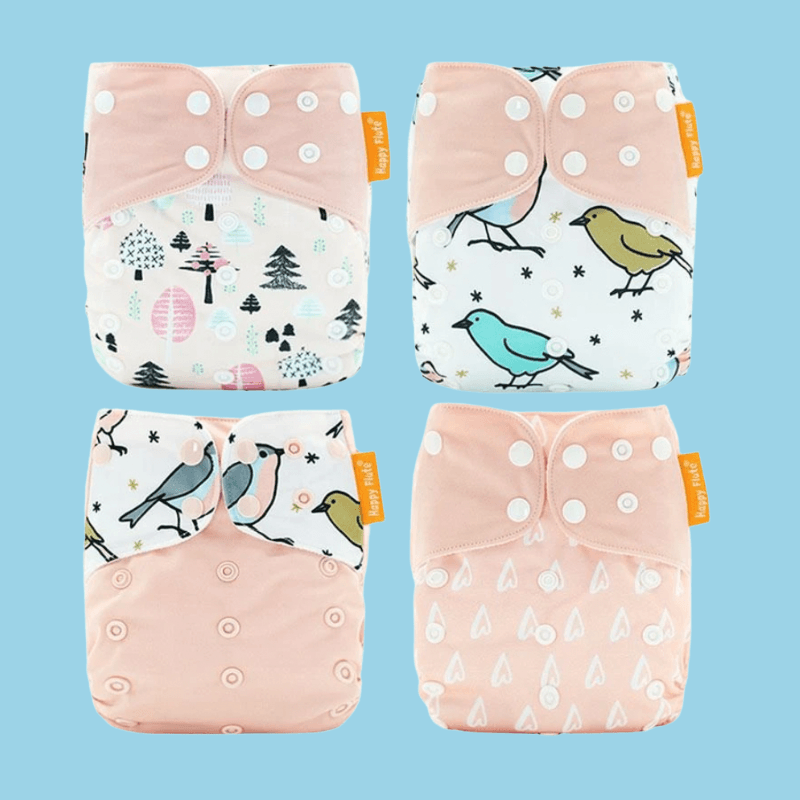 4 Pack Reusable Diapers For 0 To 2 Year Old Babies and Toddlers-Diaper Reusable