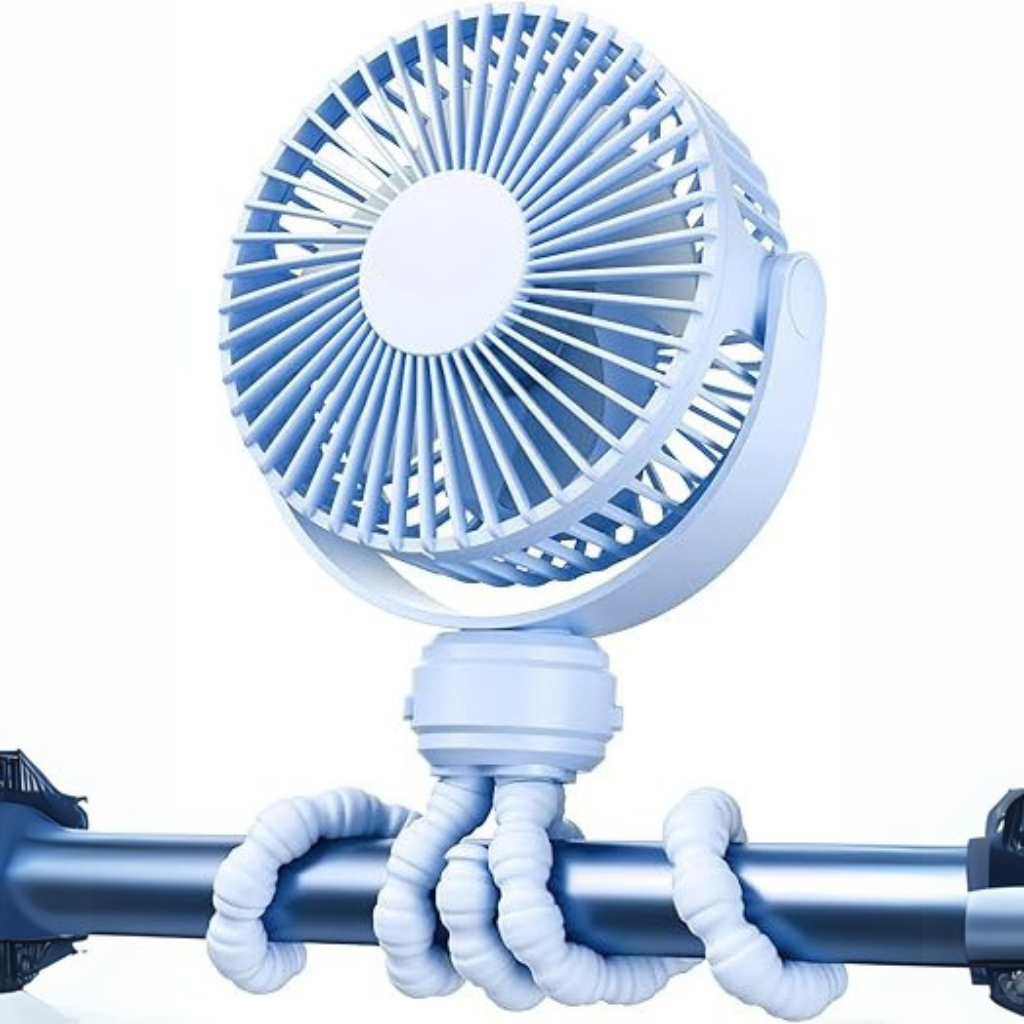 Mini USB Stroller Fan With Adjustable Tripod-Diaper Reusable