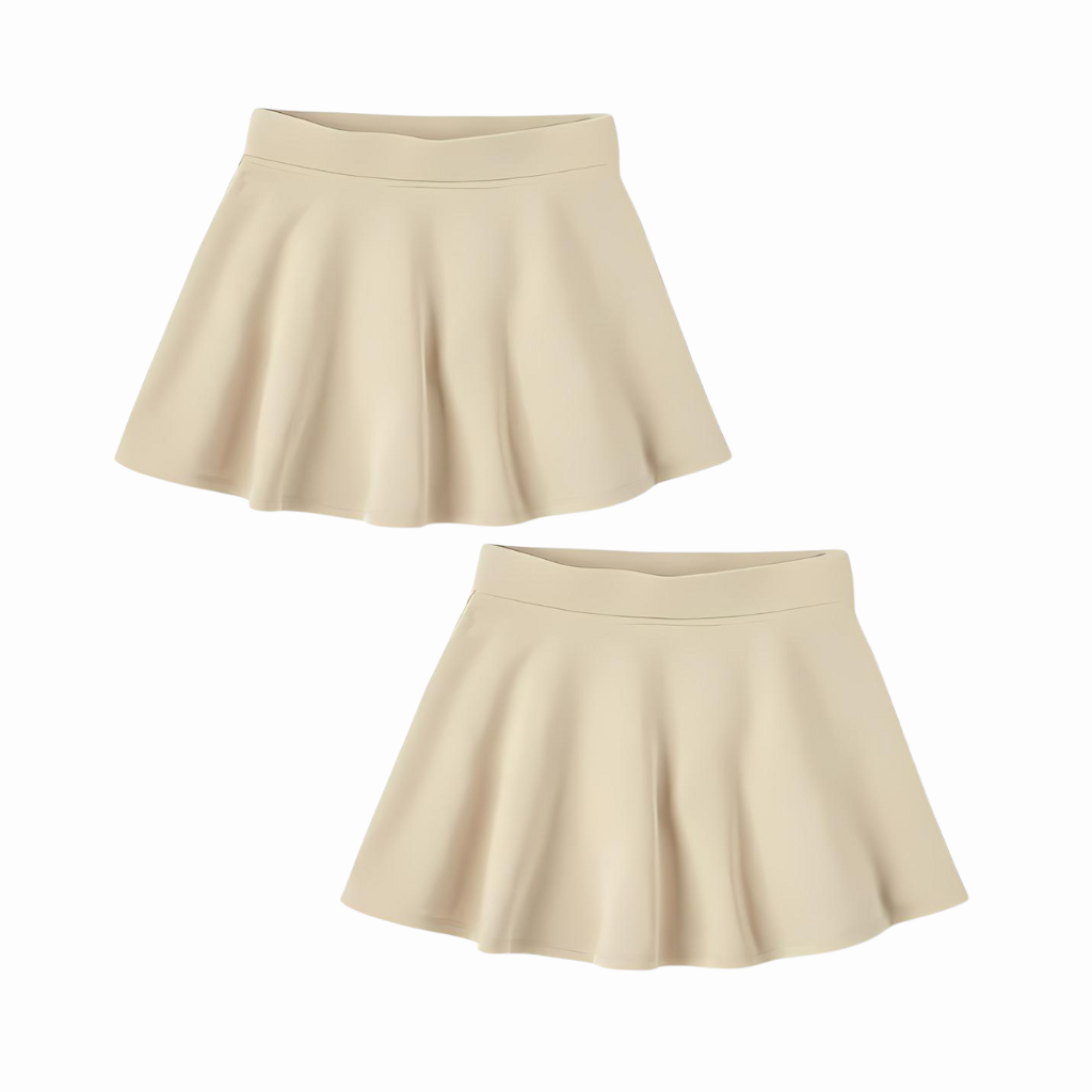 Pack Of 2 Girls Active French Terry Skirt