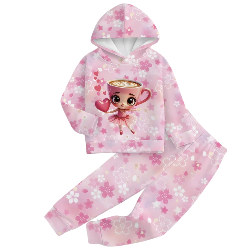 Baby Printed Pullover Pants Outfit Set