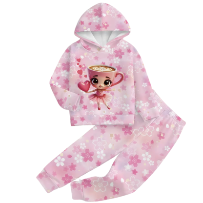 Baby Printed Pullover Pants Outfit Set