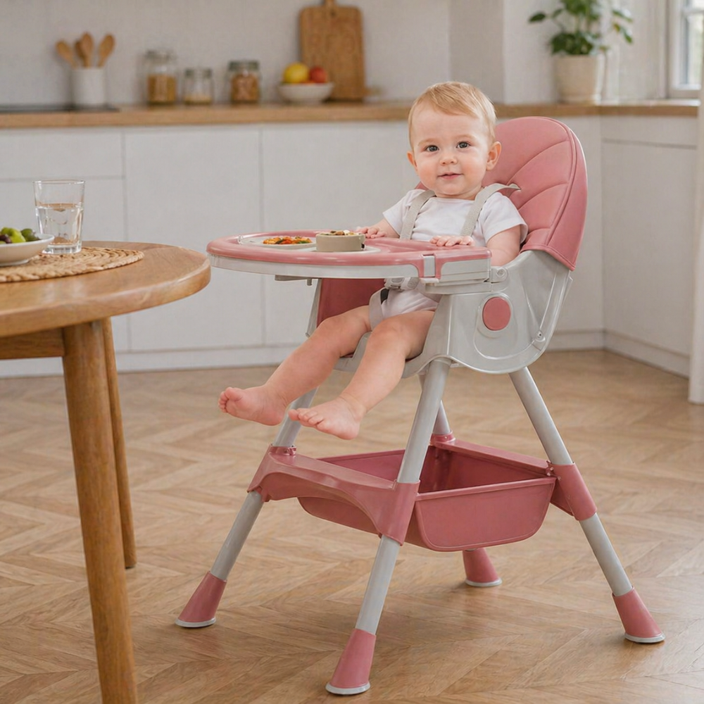 5 In 1 Convertible High Chair Foldable For Babies Toddlers
