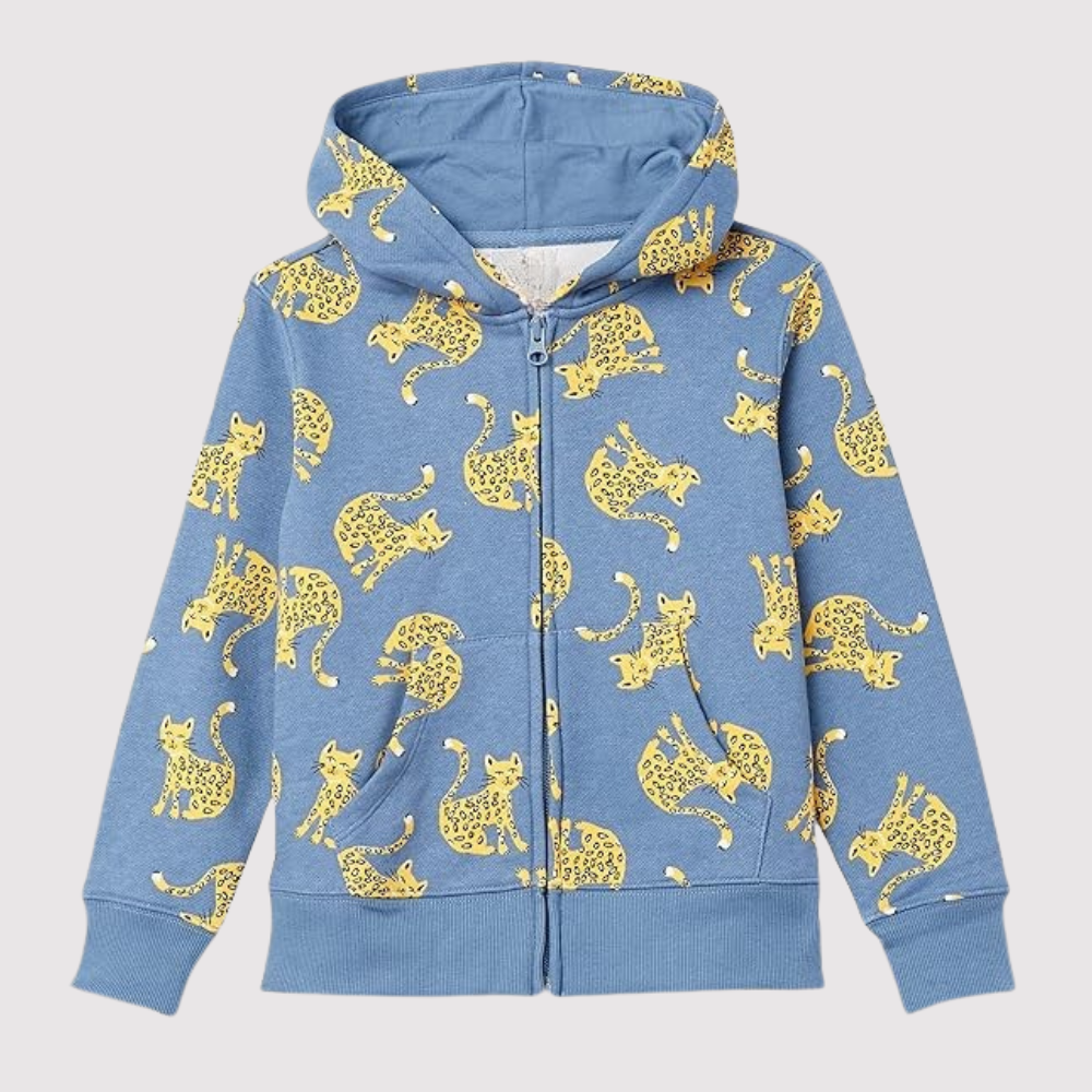 Girls And Toddlers Fleece Zip Up Hoodie Sweatshirt