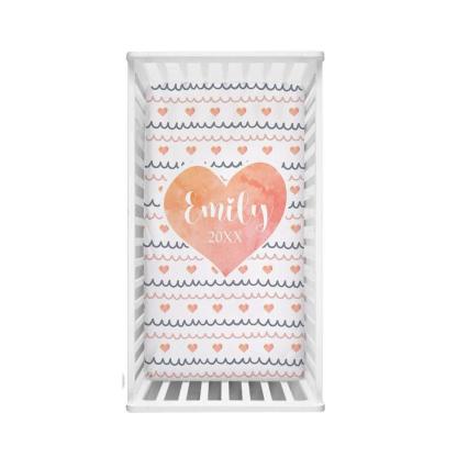 Custom Name Watercolor Bedding-Diaper Reusable