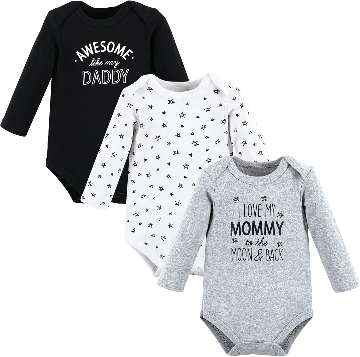 Unisex Long Sleeve Bodysuits-Diaper Reusable