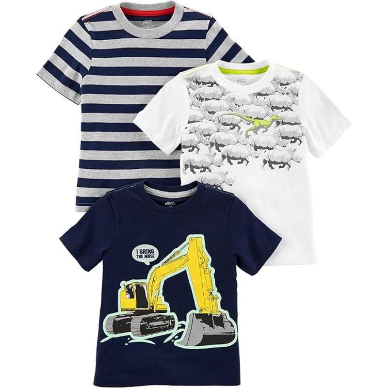 Boys Button Tee Pack-Diaper Reusable