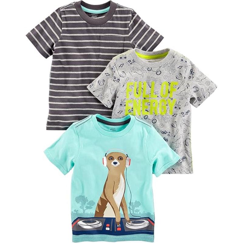 Boys Button Tee Pack-Diaper Reusable