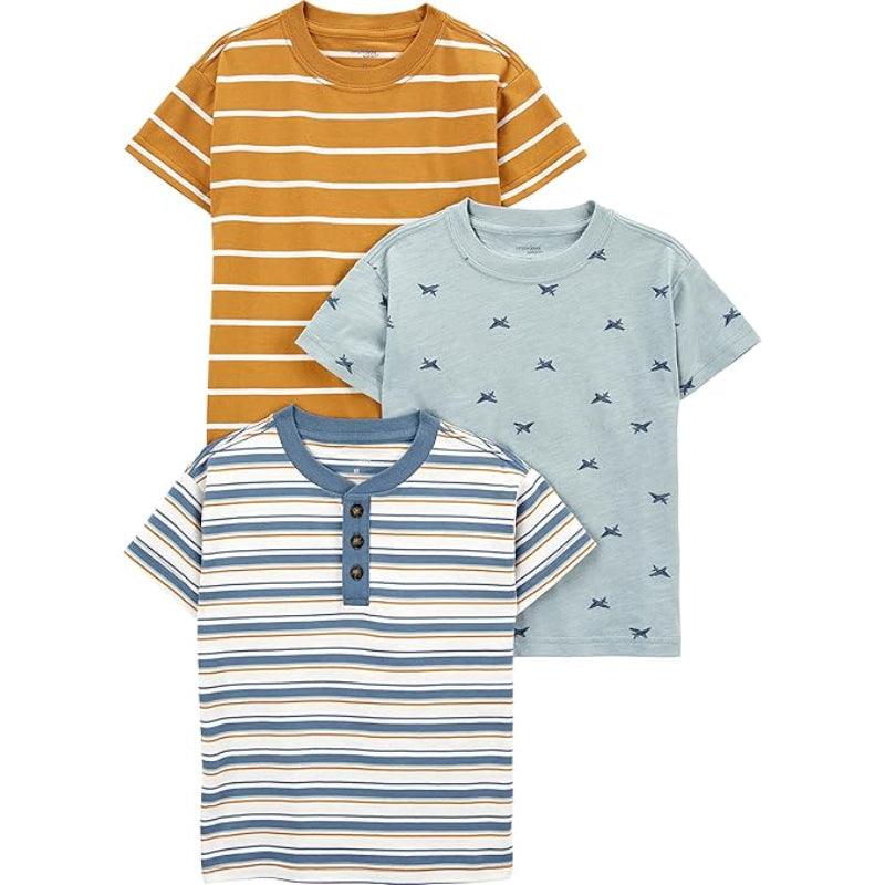 Boys Button Tee Pack-Diaper Reusable