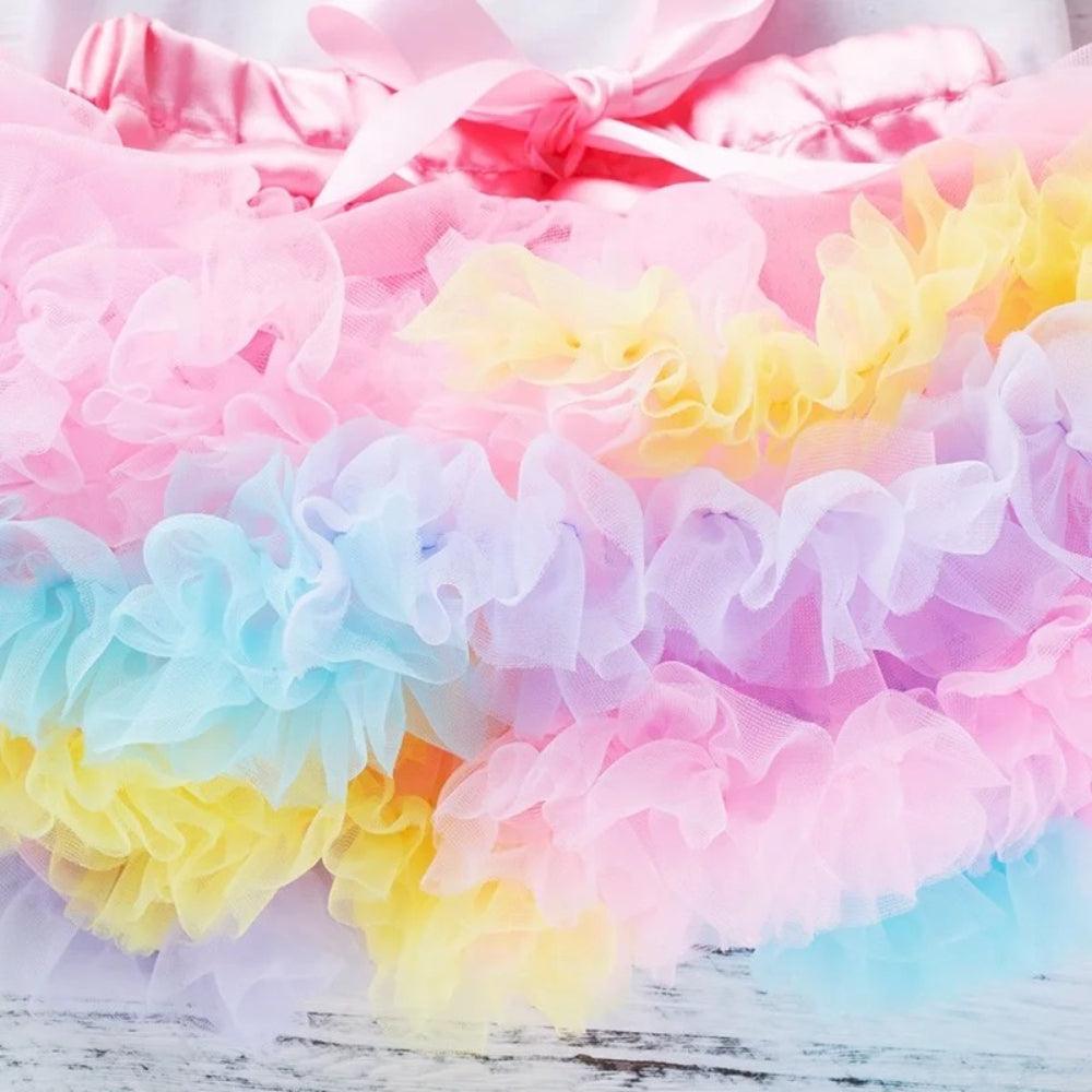 Ruffled Skirt Outfit Set-Diaper Reusable