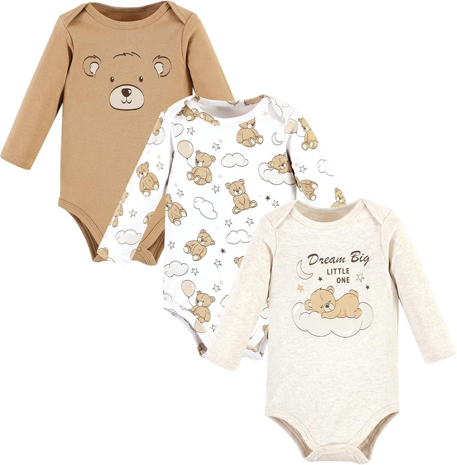 Unisex Long Sleeve Bodysuits-Diaper Reusable