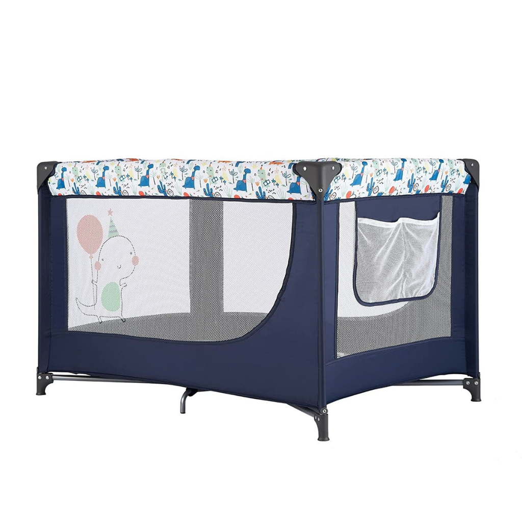Portable Playpen Crib With Mattress Foldable Travel Playard For Babies