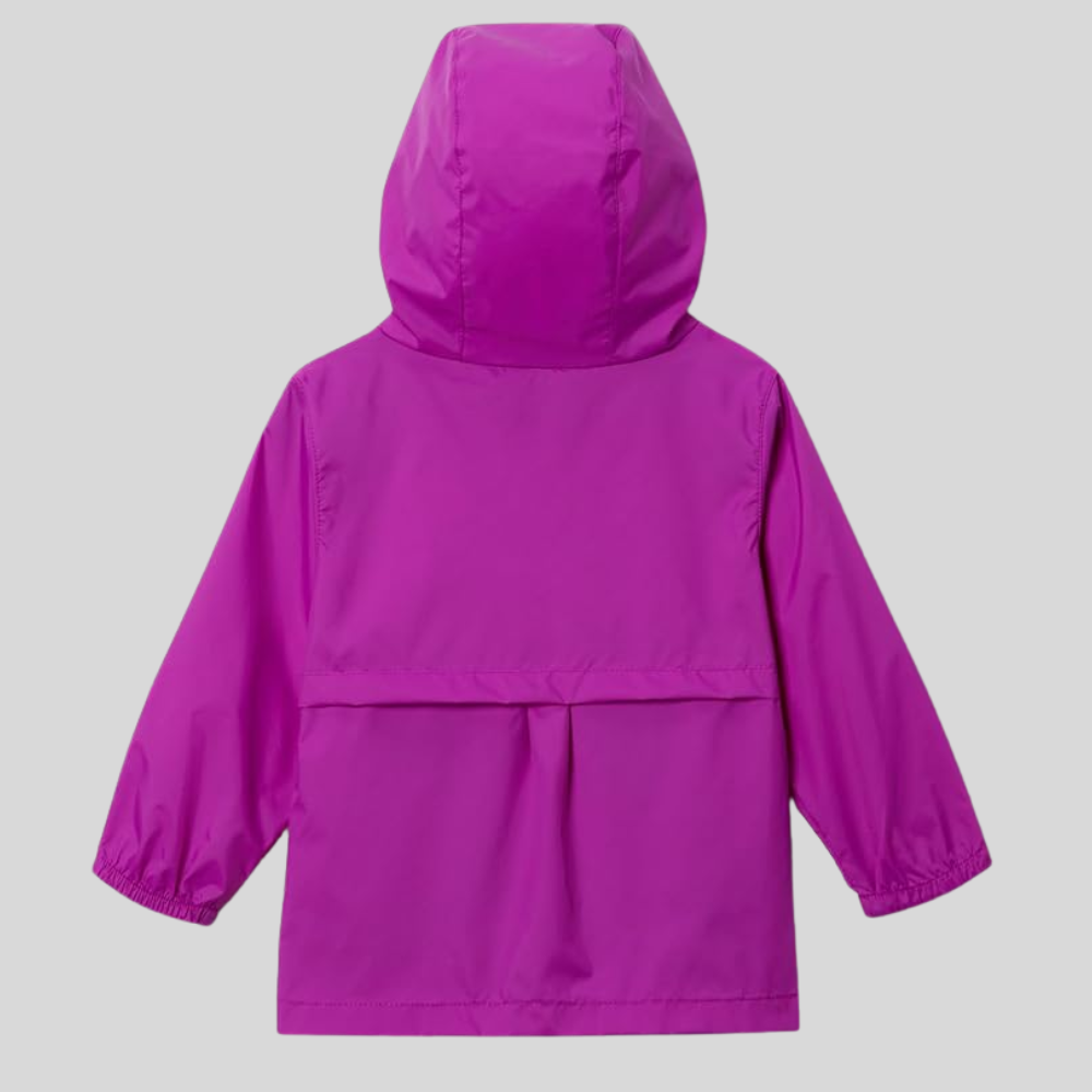 Girls Waterproof Hooded Rain Jacket Lightweight Nylon Coat