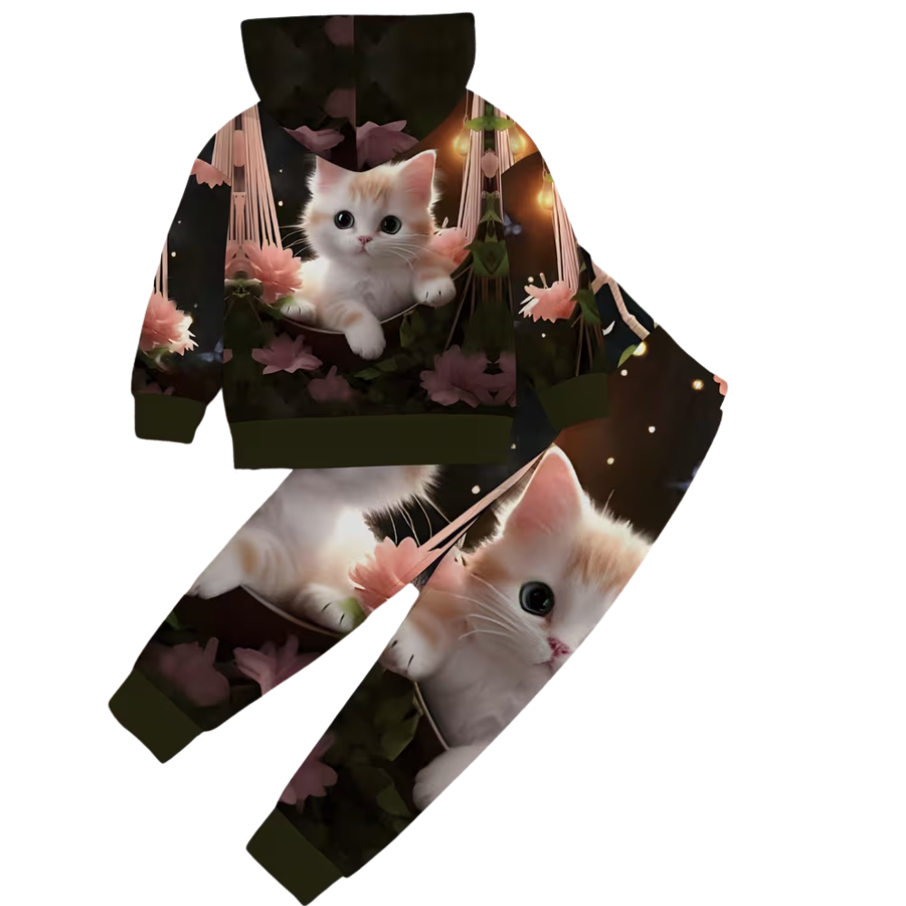 Kids Hooded Sweatshirt Pants Set