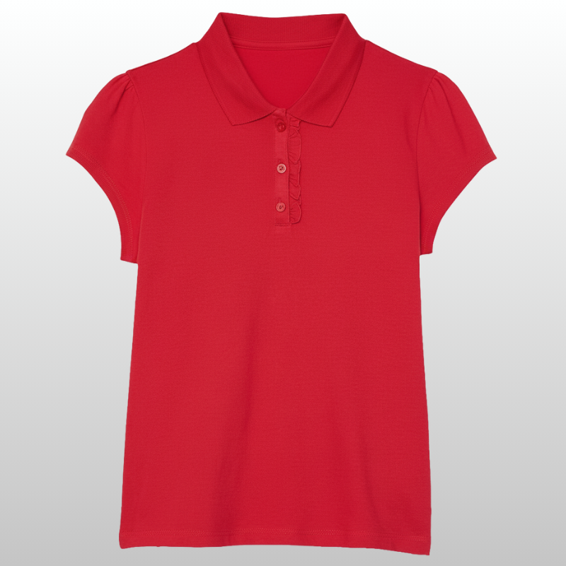 Girls Uniform Pique Polo Tshirt