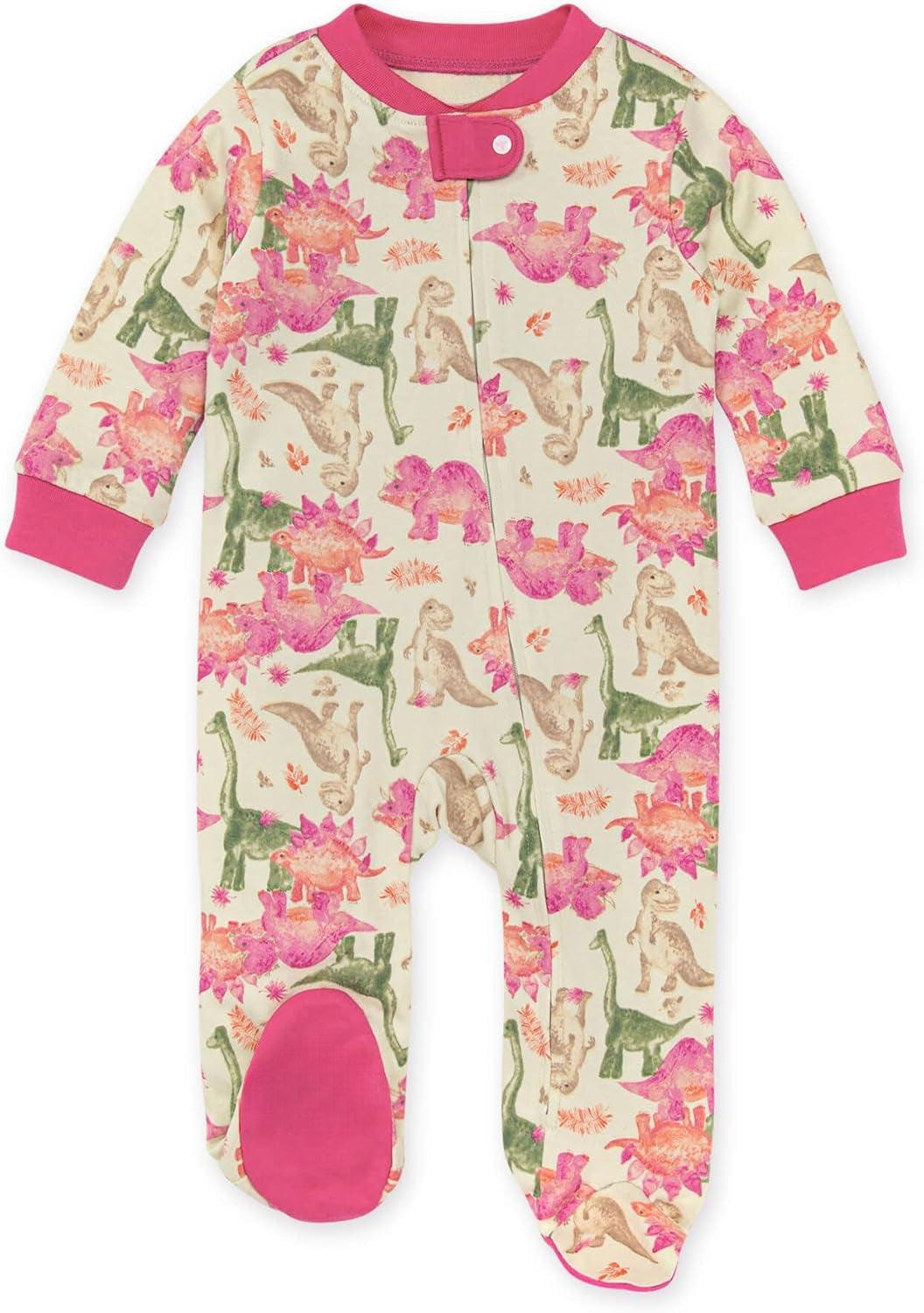 Loose Fit Baby Pajamas – Organic Cotton One-Piece with Zipper-Diaper Reusable